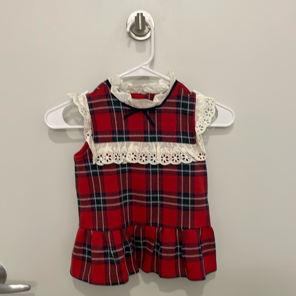Janie & Jack plaid top, size 6